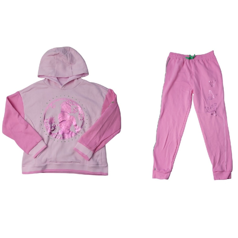 NWT‎ Character Girls 2-Piece Hoodie & Jogger Fleece Set Pink XS (4/5)
